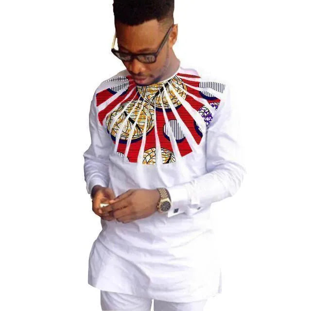 Stylish African Print Shirts for Men - Traditional Dashiki & Ankara Tops - Perfect for Casual Wear, Cultural Events & Festivals