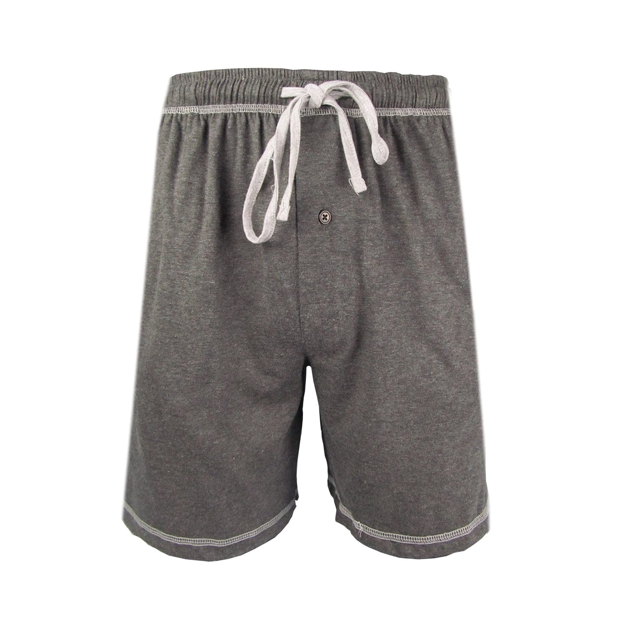 Brave Men's Cotton Super Soft Knit Lounge Shorts - Comfortable Sleepwear & Relaxing Home Pajama Shorts for Lounging, Sleeping & Casual Wear
