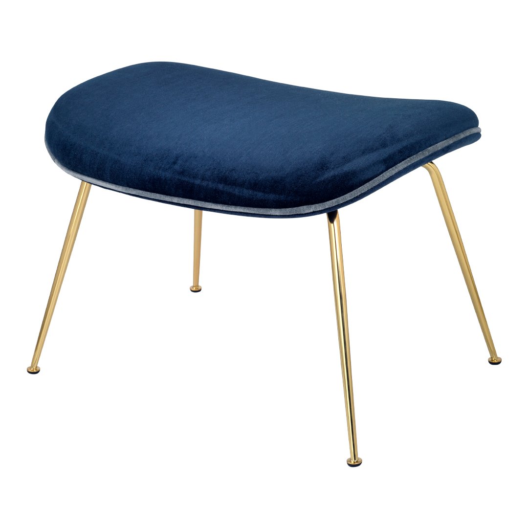 Gubi GamFratesi Beetle Footstool - Modern Scandinavian Design Pouf for Living Room, Bedroom & Lounge - Stylish Home Decor Accent Piece