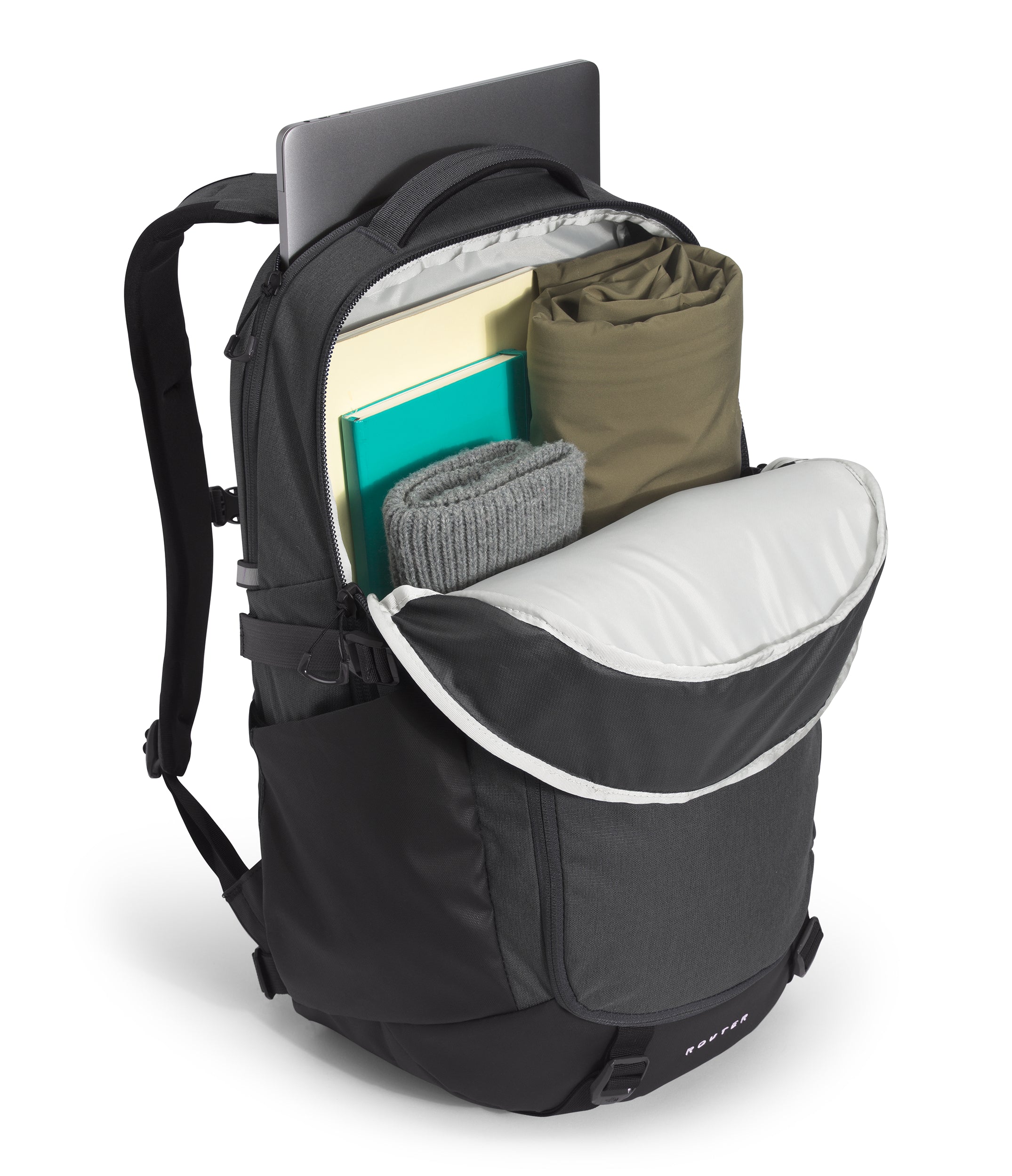 The North Face Router Backpack - Waterproof Hiking Daypack for Men & Women - Lightweight Travel Backpack with Laptop Sleeve - Perfect for Outdoor Adventures, Commuting & College