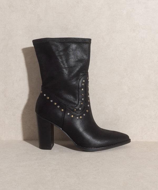 Western Studded Boots for Women - Stylish Cowgirl Ankle Boots with Metal Studs | Perfect for Country Concerts, Rodeos & Western Fashion Outfits