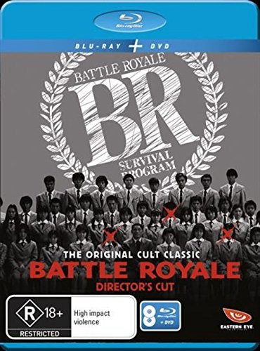Battle Royale Director's Cut Blu-ray & DVD - Ultimate Collector's Edition | Japanese Cult Classic Action Thriller Movie | Perfect for Film Collectors & Asian Cinema Fans