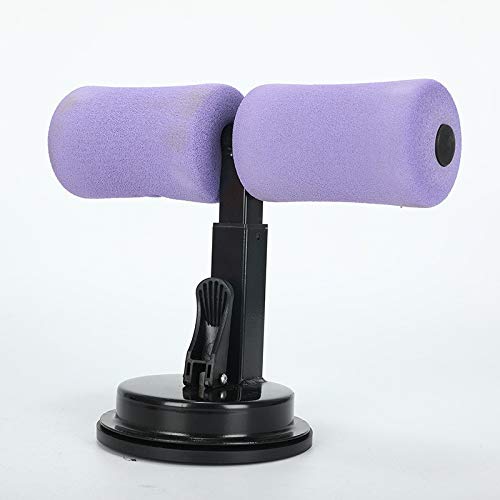 GHJKL Sit Up Bar - Abdominal Exercise Equipment with Ankle Support for Home Gym & Travel - Core Workout Trainer for Sit-Ups & Crunches - Perfect for Fitness Enthusiasts & Home Workouts (Purple)