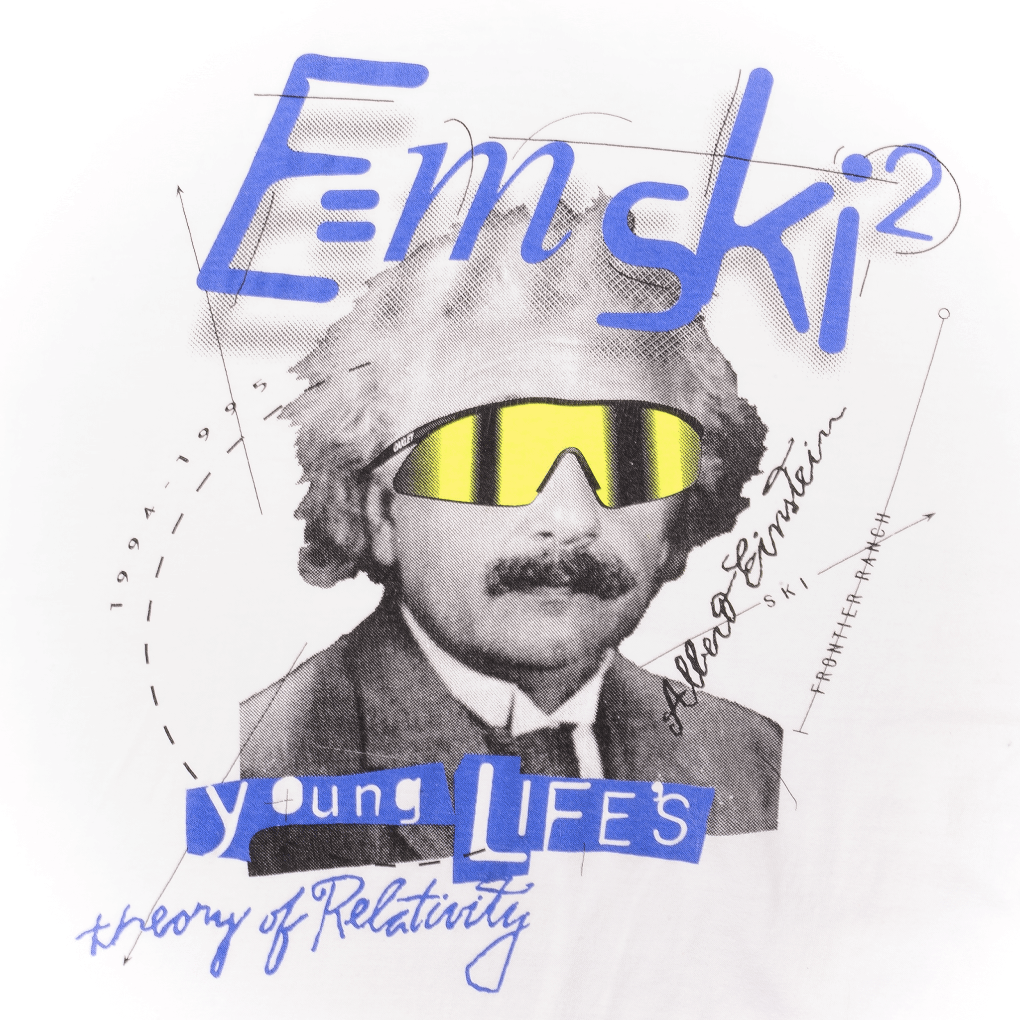 Vintage Albert Einstein E=MC2 Youth Oakley T-Shirt 1995 XL Made in USA - Retro Graphic Tee for Science Fans & Vintage Collectors