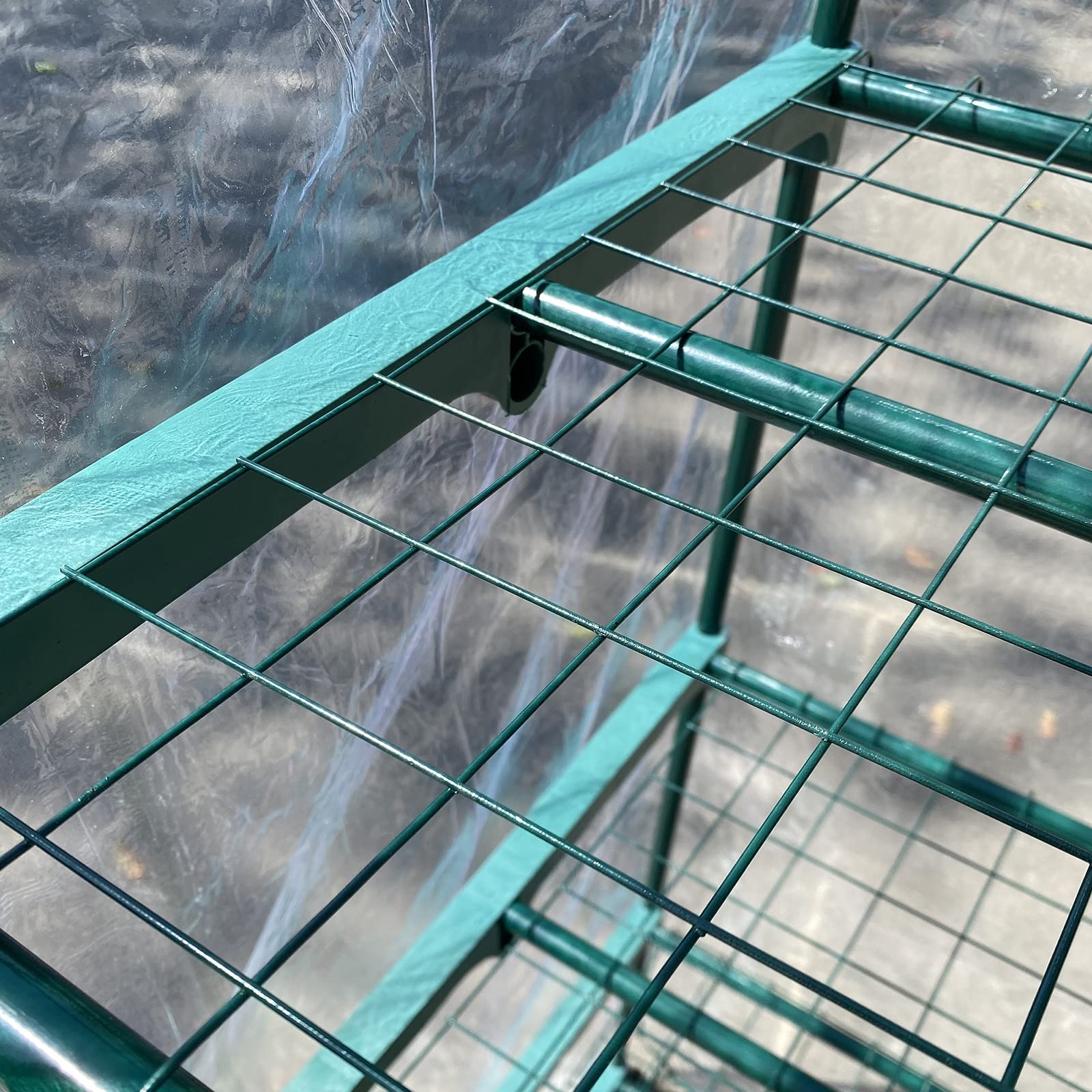 4-Tier Portable Mini Greenhouse with Wheels for Indoor & Outdoor Plants | 27.6