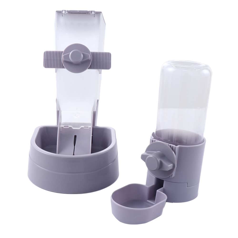 Automatic Hanging Pet Food and Water Dispenser for Cats, Dogs, Small Animals - 2 Pack Purple Feeding Bowls for Crates & Cages | Perfect for Travel, Kennels, and Home Use