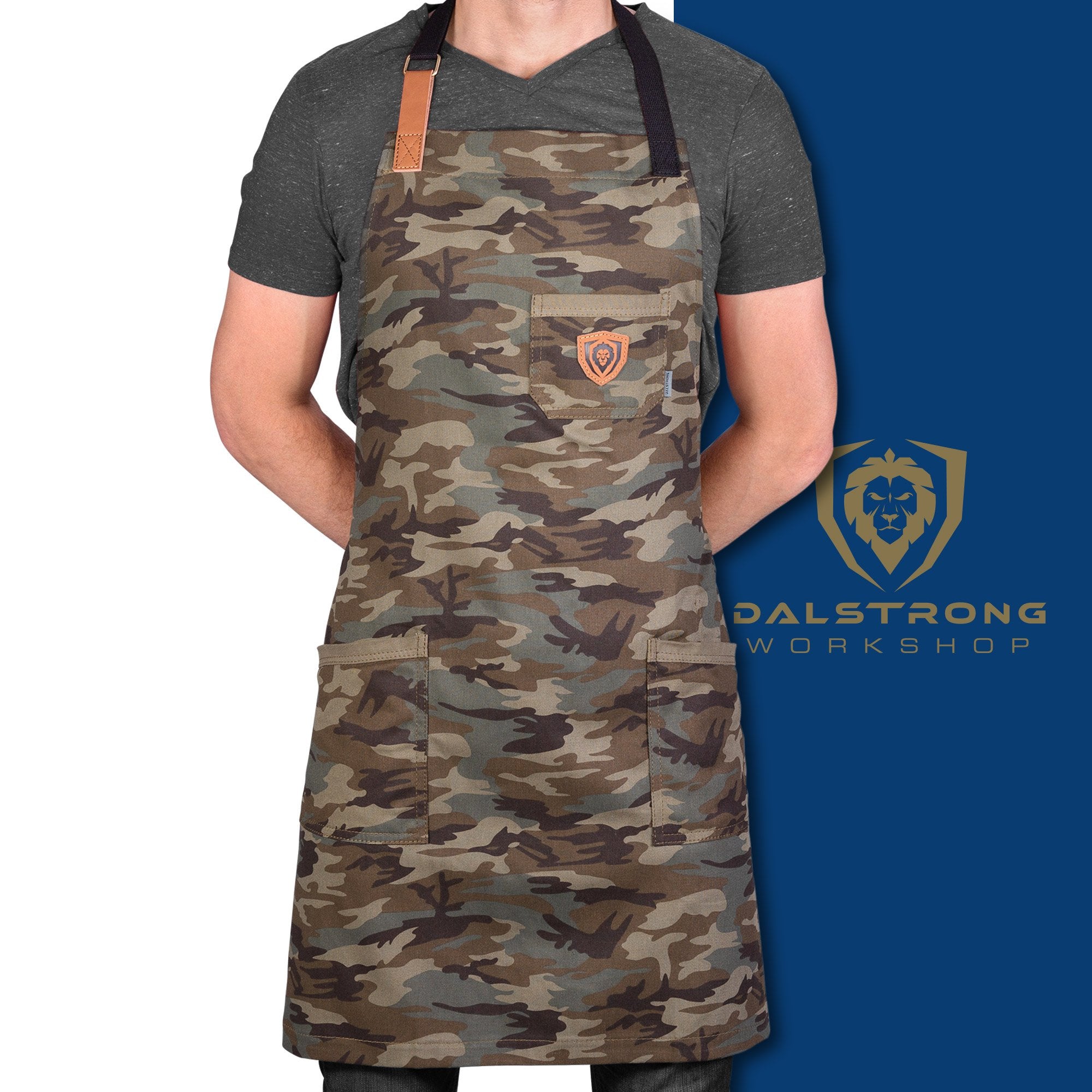 Dalstrong Professional Chef's Kitchen Apron - Premium Cooking Apron for Chefs & Home Cooks - Perfect for Grilling, Baking & Food Prep