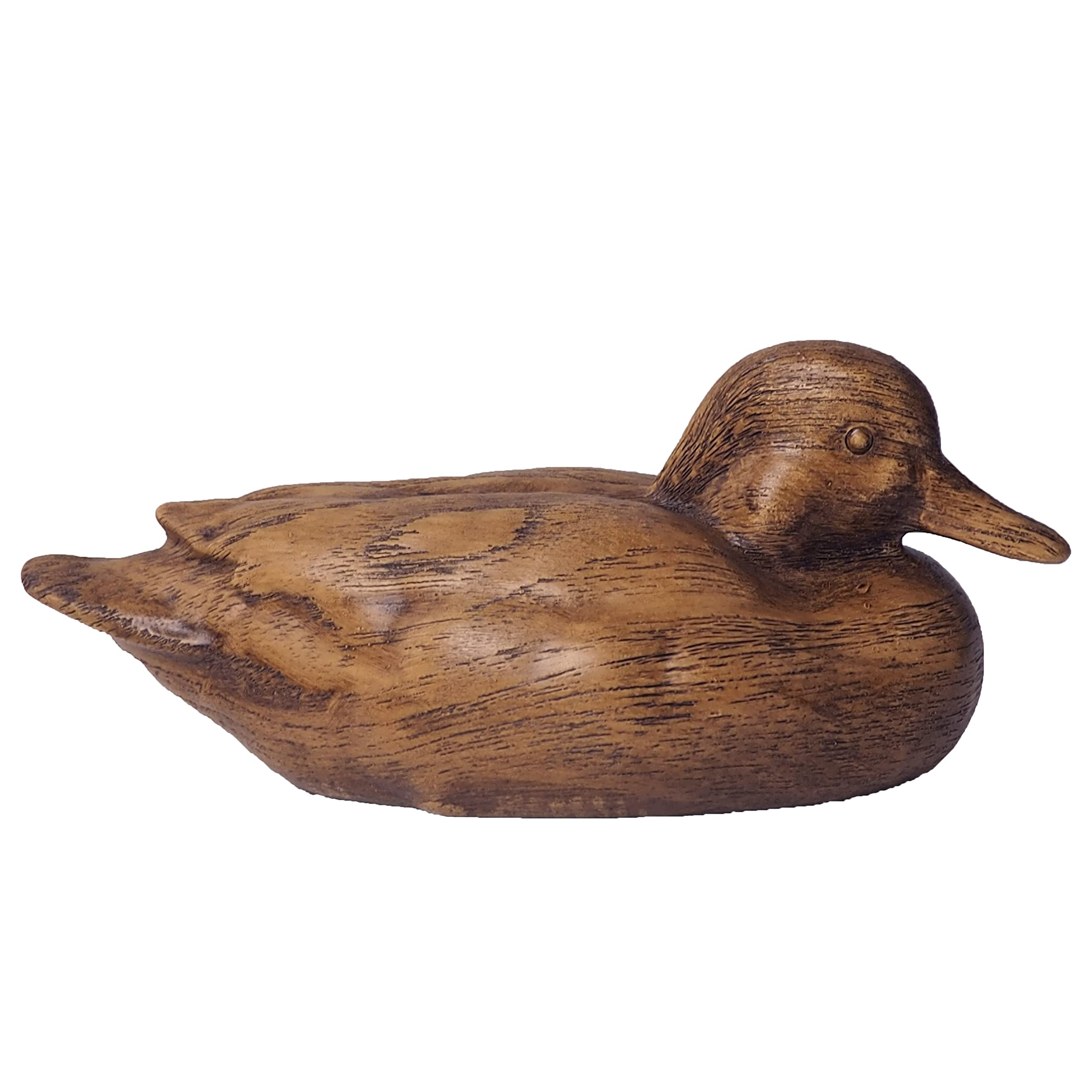 Rustic Duck Statue - Boho Home Decor Sculpture for Living Room, Resin Animal Figurine Collectible | Farmhouse & Coastal Interior Design Accent