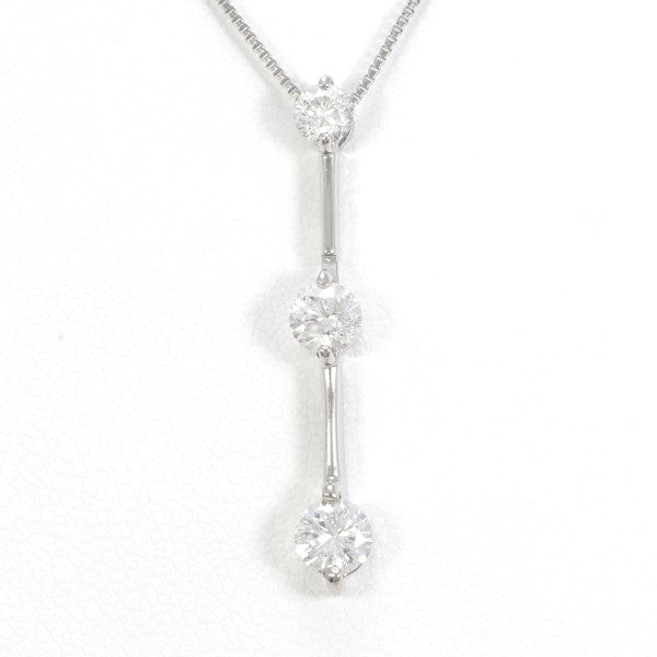 18K White Gold Diamond Necklace for Women - Elegant Dainty Pendant Jewelry Gift for Anniversary, Valentine's Day & Special Occasions