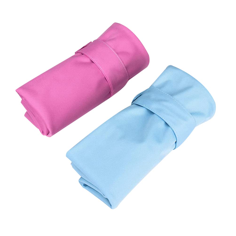 Waterproof Reusable Wet Dry Bag 2-Pack - Washable Baby Diaper & Swimwear Organizer for Travel, Gym, Beach, Pool | Perfect for Daycare, Stroller & Yoga Toiletries Storage