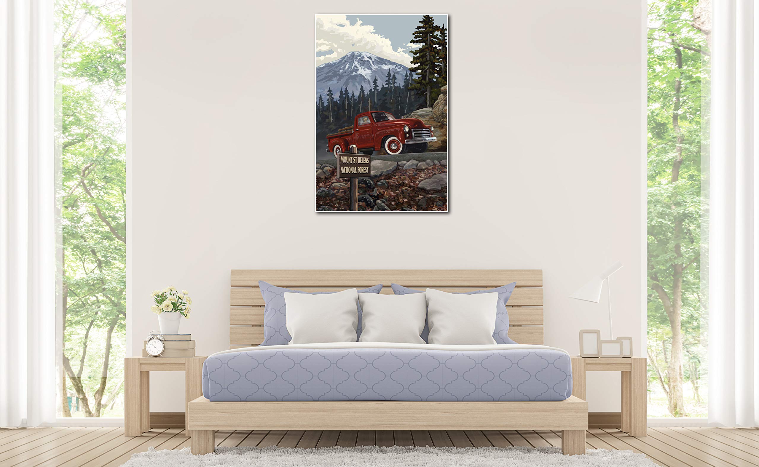 Mt St Helens National Forest Giclee Art Print - 30x45 Inch Wall Decor Landscape Poster by Paul A. Lanquist - Perfect for Living Room, Office & Home Decoration