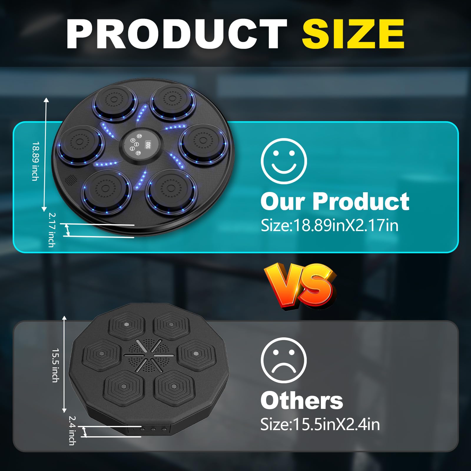 Bluetooth Music Boxing Machine for Adults & Kids - Smart Wall Mount Punching Bag with Gloves, Home Gym Equipment for Indoor Workouts | Perfect for Fitness Training, Stress Relief & Family Fun