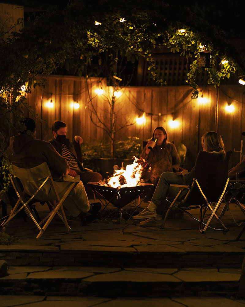 Portable Fireplace XL - Outdoor & Indoor Camping Fire Pit, Backyard Bonfire, Patio Heating for Cozy Gatherings