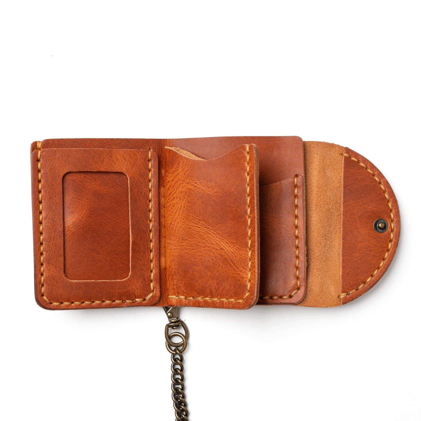 Genuine Leather Biker Wallet for Men - RFID Blocking Slim Minimalist Design - Perfect for Motorcycle Riders & Everyday Carry
