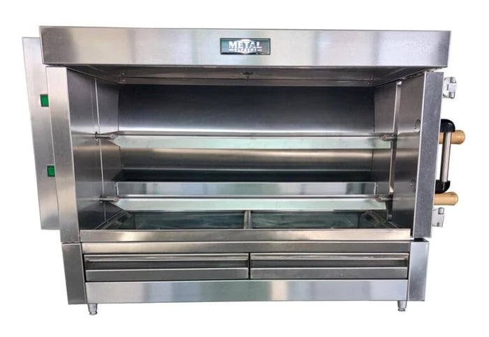 AMPTO Commercial Gas Chicken Rotisserie Oven - Cooks 10 Chickens at Once - FRG2VE Model - Perfect for Restaurants, Catering & Large Events