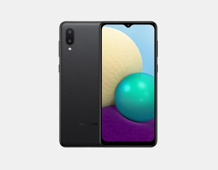Samsung Galaxy A02 A022F/DS 32GB 3GB RAM Dual SIM LTE GSM Unlocked Smartphone - Black | Perfect for Travel, Work & Everyday Use