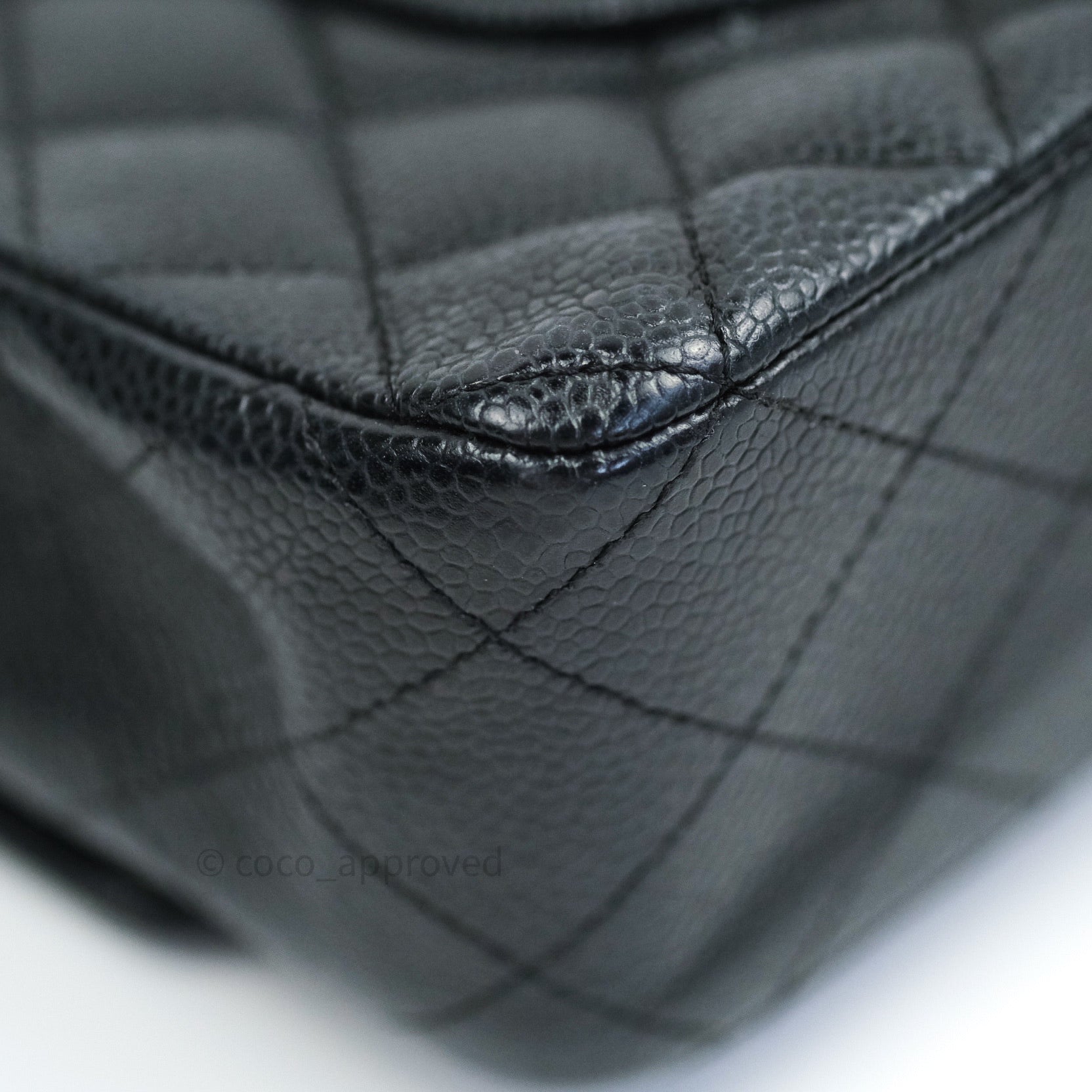 Chanel Classic M/L Medium Double Flap Bag Black Caviar Silver Hardware - Luxury Designer Handbag for Women, Perfect for Work, Evening Events & Special Occasions