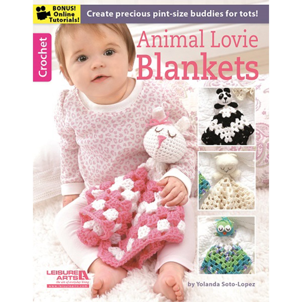 Leisure Arts Books & Animal Love Blankets - Cozy DIY Knitting & Crochet Kits for Home Decor, Gifts, and Relaxation