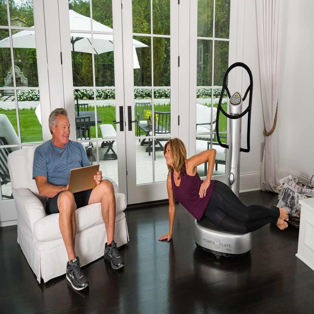 PowerPlate My5 Vibration Platform Trainer - Full Body Workout Machine for Fitness, Weight Loss & Recovery - Home Gym Equipment for Toning & Muscle Activation - Perfect for Home, Office & Physical Therapy Use
