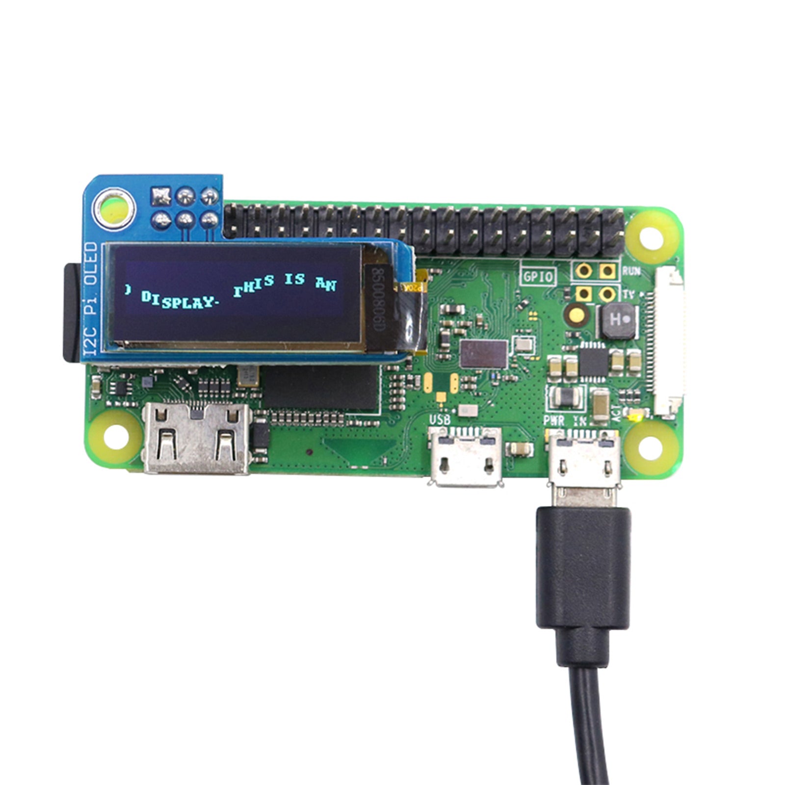 0.96 Inch OLED Display Module 128x64 Resolution - Compatible with Raspberry Pi 4B, 3B, Pi Zero & More - Perfect for DIY Electronics, IoT Projects & Embedded Systems