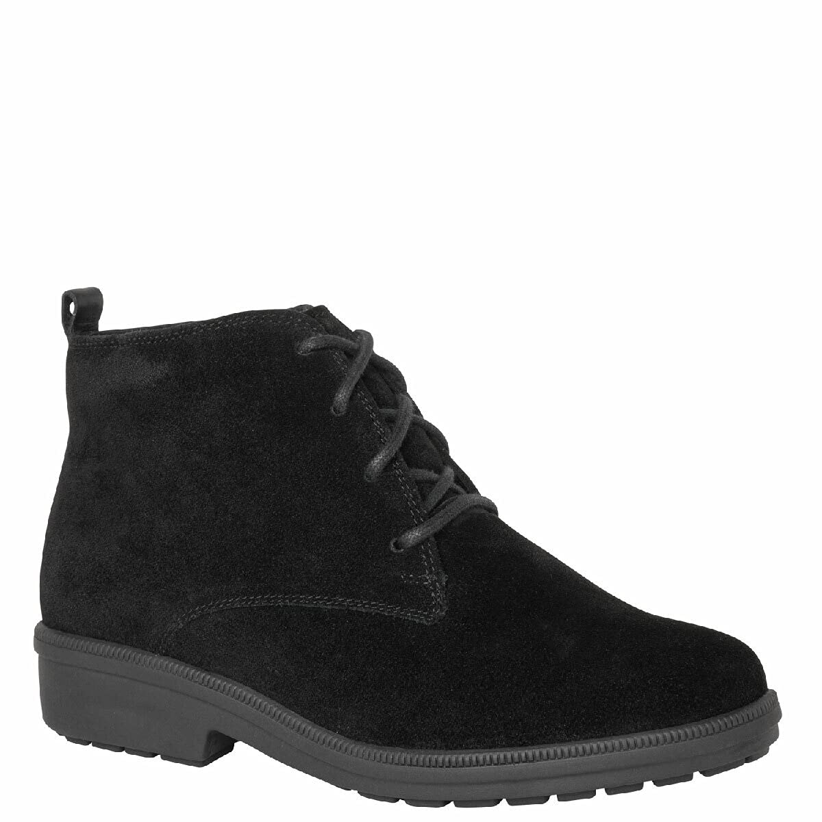 Women's Black Ankle Boots - Size 7 | Comfortable Winter Shoes for Women | Perfect for Office, Casual Wear & Outdoor Activities