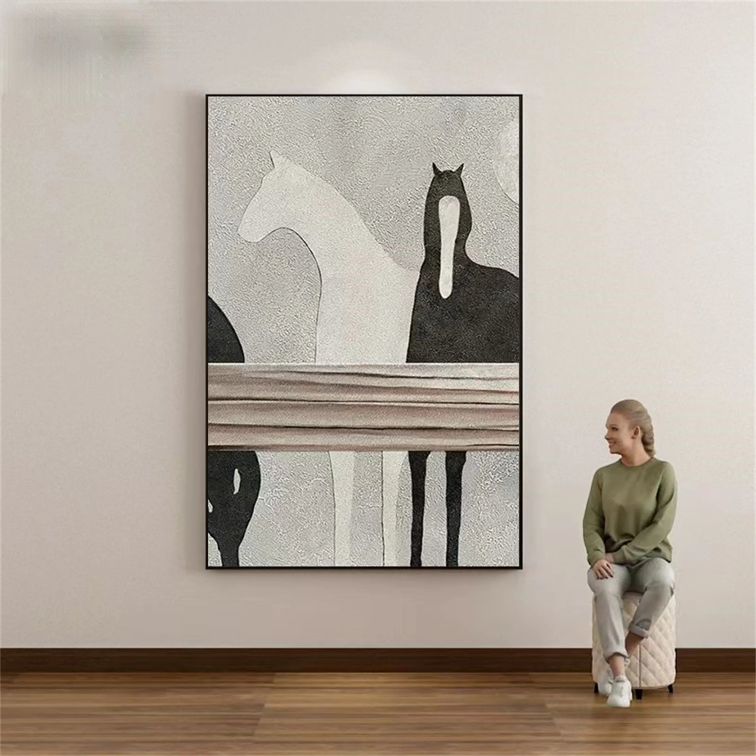 Animal Art Painting #AP024 - Handmade Wildlife Canvas Art for Home & Office Decor - Perfect for Living Room, Bedroom, or Gift