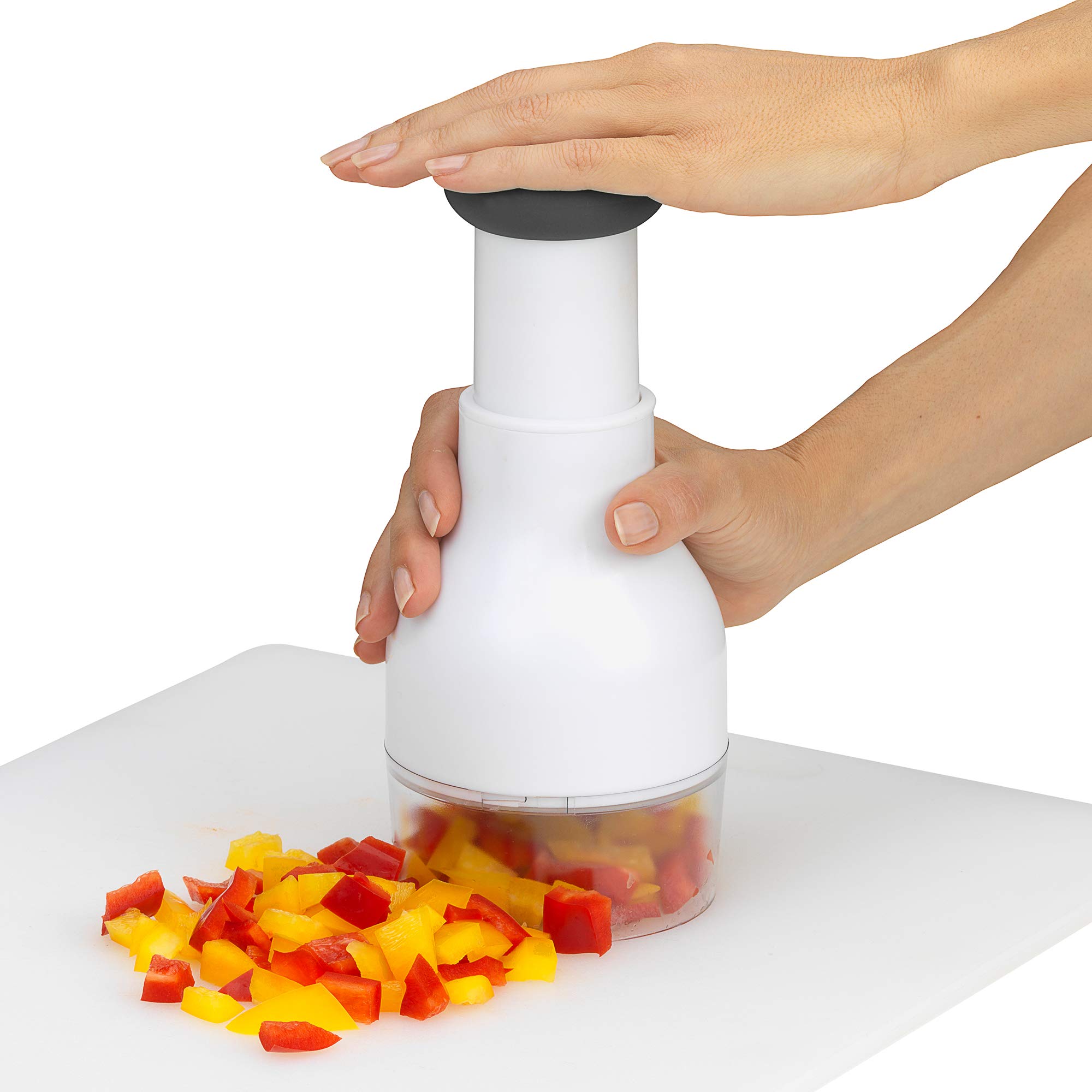 Good Cook Touch Food Chopper - Stainless Steel Manual Vegetable Chopper for Onions, Nuts & Herbs - Perfect for Meal Prep, Salads & Cooking