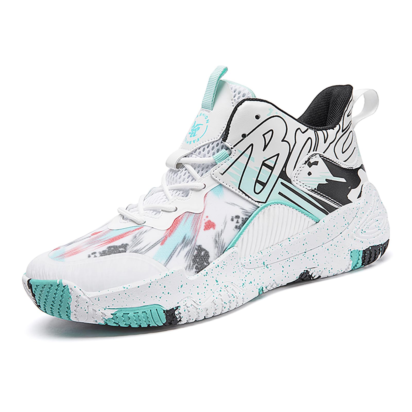 Stylish Unisex Basketball & Running Sneakers - High Rebound, Non-Slip Sports Shoes with Colorful Design | Perfect for Court Games, Gym Workouts & Casual Wear