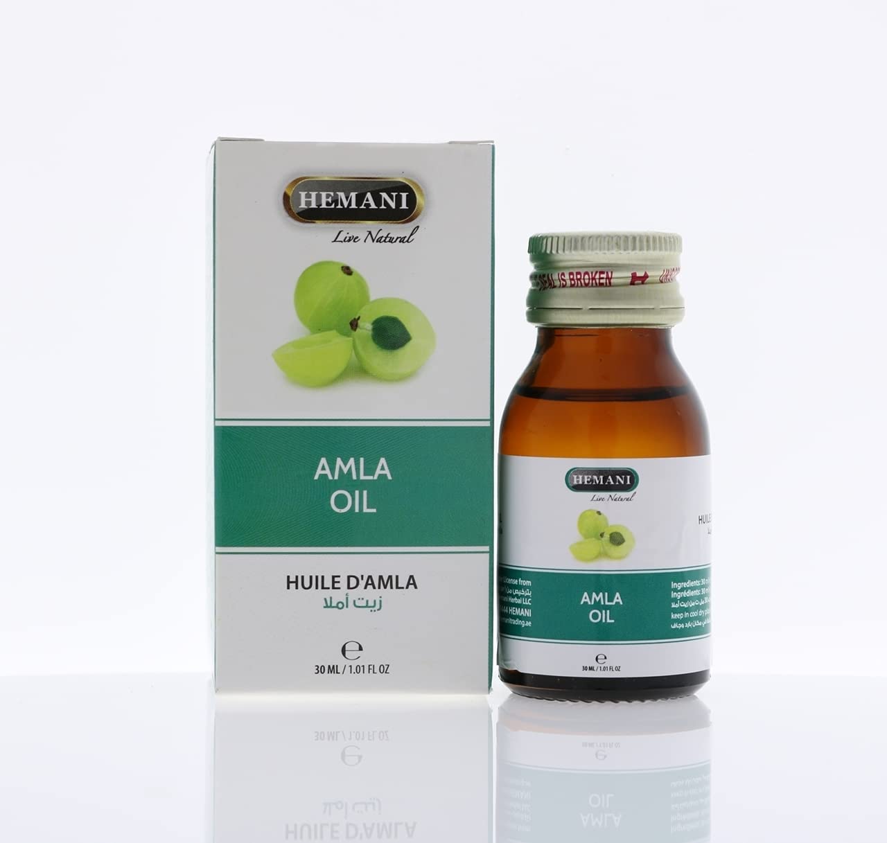 100% Pure Amla Oil - Cold Pressed Natural Herbal Essential Oil for Hair Growth & Scalp Care - Perfect for Ayurvedic Hair Treatments & DIY Beauty Recipes