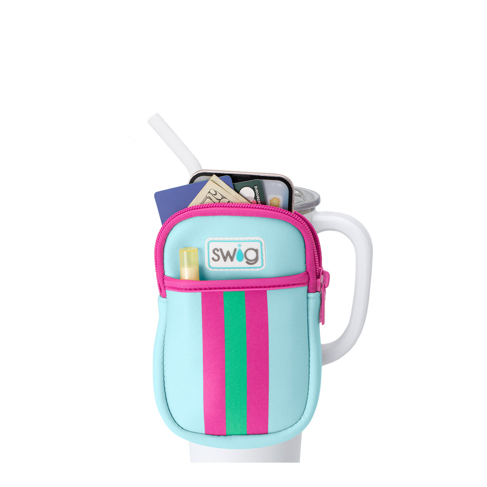 Prep Rally Mega Mug Pouch - Insulated Travel Coffee Cup Holder for Commuting, Camping & Office Use - Leak-Proof & Durable Drink Carrier for Hot & Cold Beverages