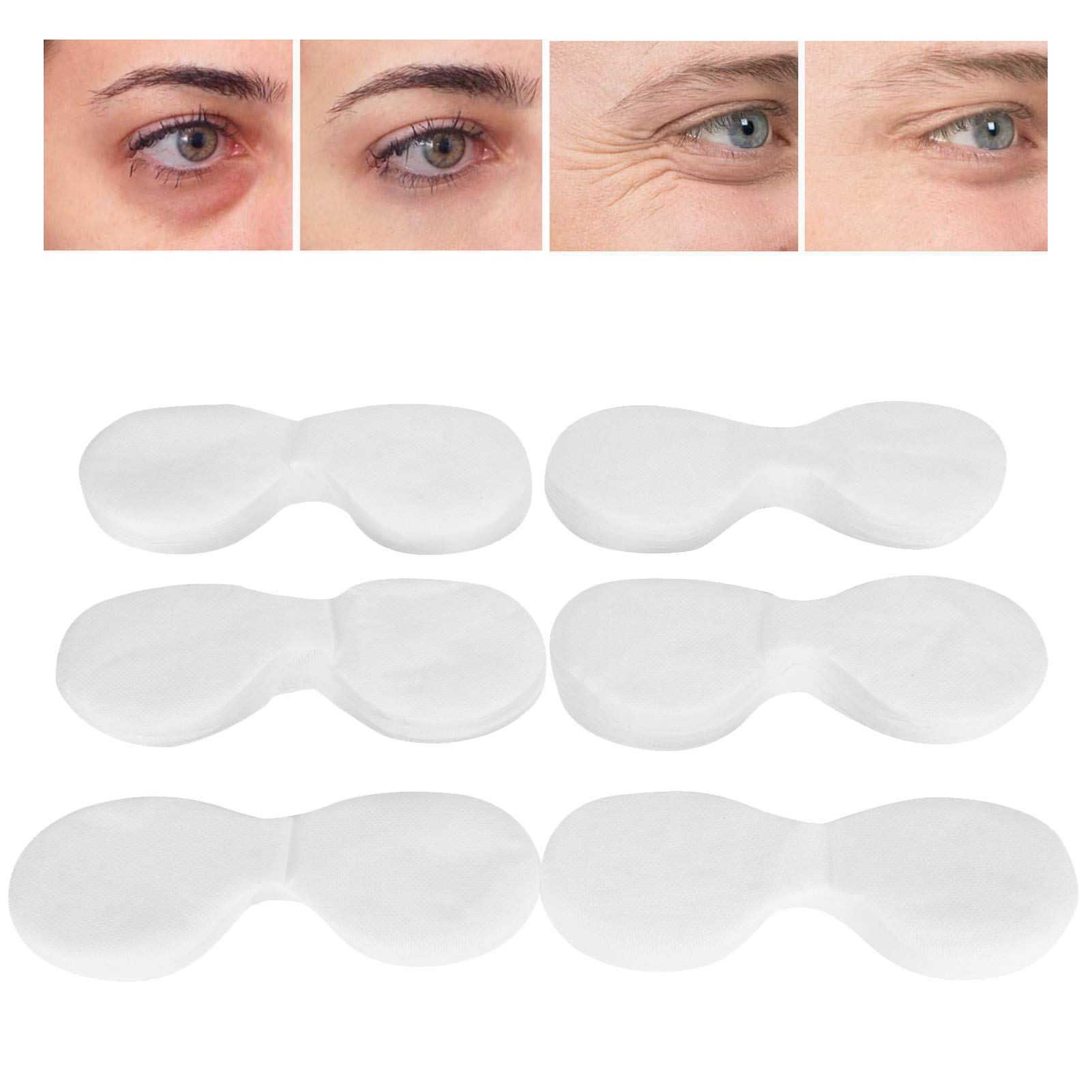 600Pcs Disposable Cotton Eye Mask Sheets for Moisturizing - Beauty Salon & Spa Essentials - Perfect for Facial Treatments, Relaxation & Skincare Routine