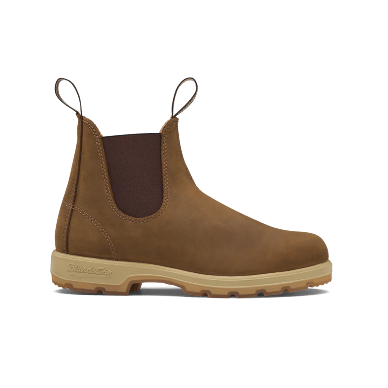 Blundstone 1320 Saddle Brown Leather Chelsea Boots for Men & Women - Comfortable Slip-On Ankle Boots for Work, Outdoor & Casual Wear