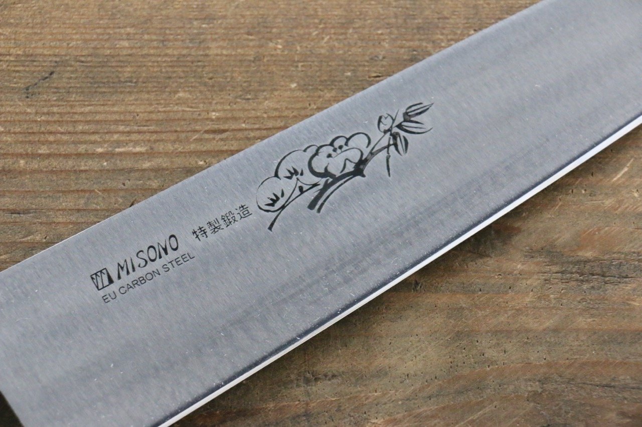 Premium Misono Swedish Steel Ume Engraved Gyuto Chef Knife 210mm - Japanese Kitchen Knife for Professional Chefs & Home Cooking, Perfect for Slicing, Dicing & Precision Cutting