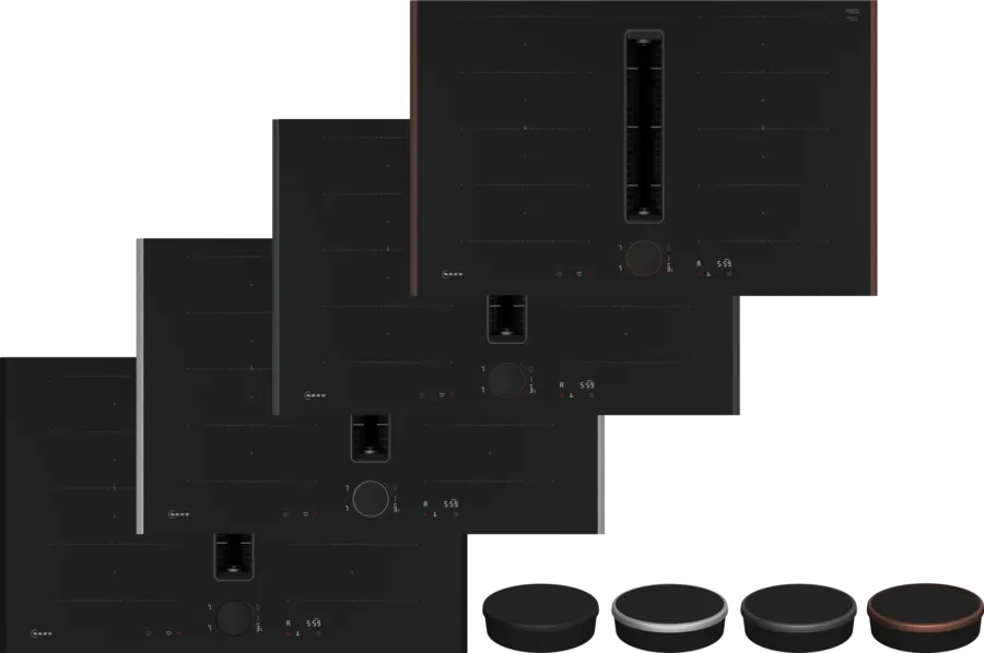 Neff 80cm Built-In Induction Cooktop with Integrated Rangehood - Energy Efficient, Touch Control - Perfect for Modern Kitchens & Open-Plan Living Spaces