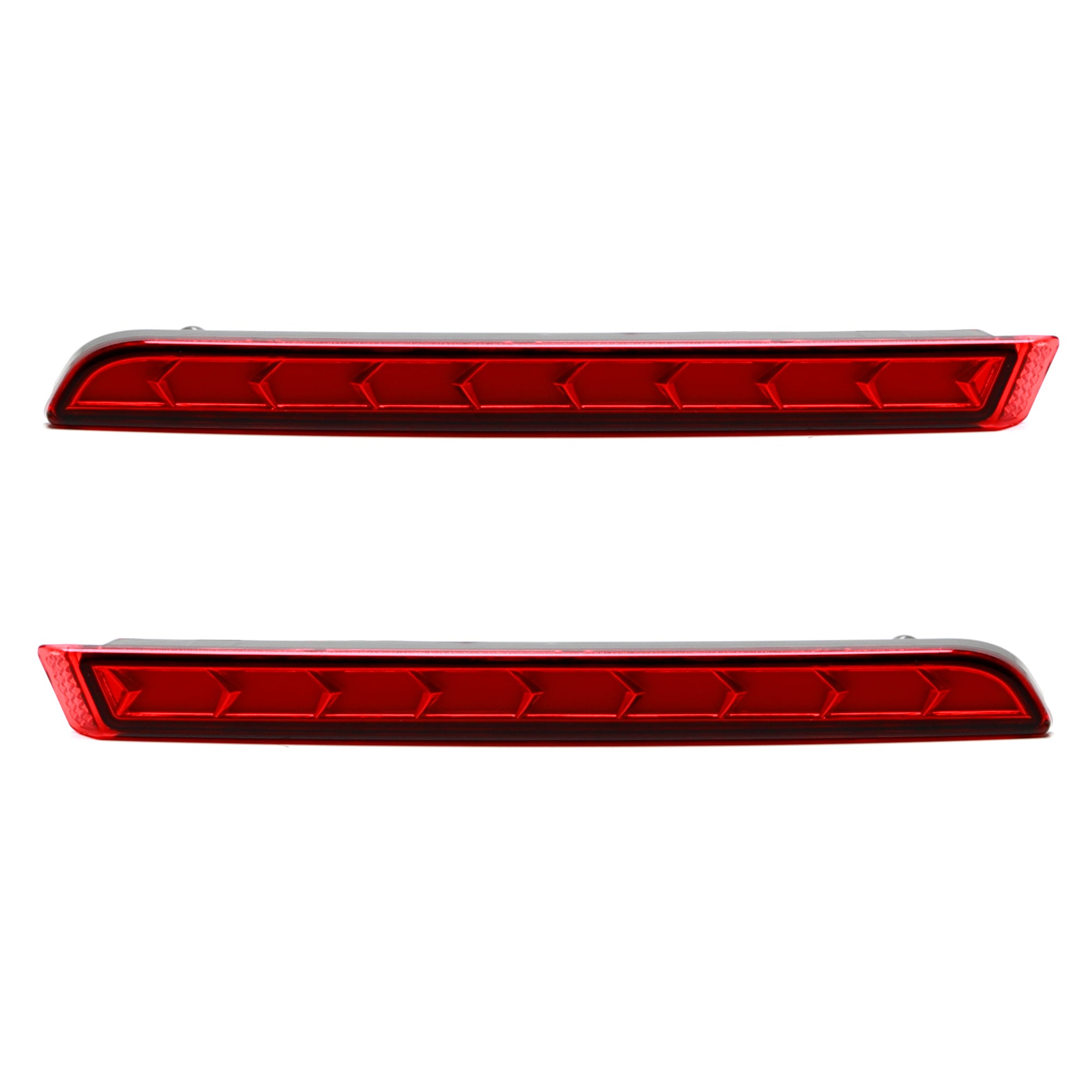 Dark Red LED Lower Bumper Reflector Lights for 2021-2023 Toyota Sienna - Upgrade Your Vehicle's Style & Safety for Night Driving
