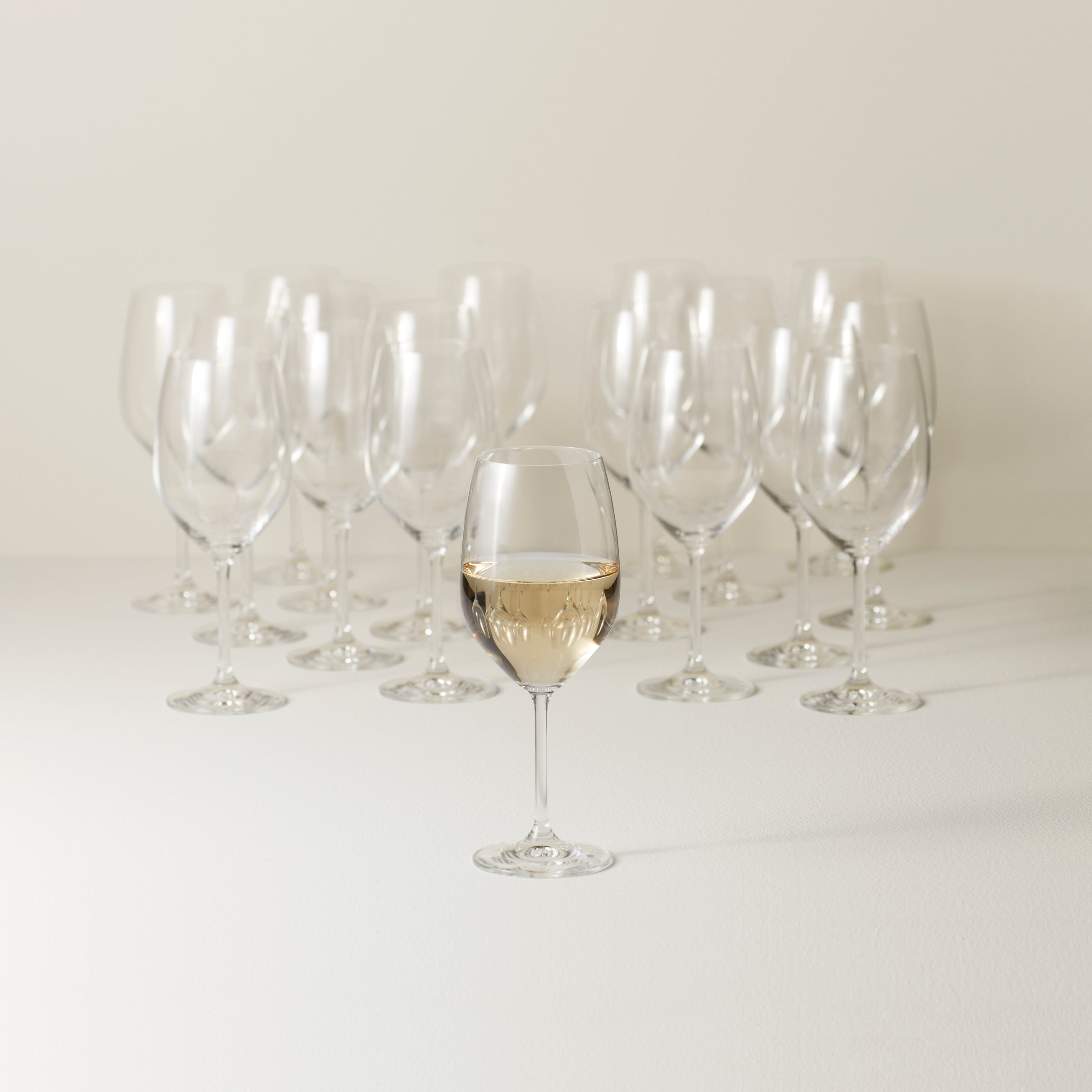 Premium Tuscany Classics 18-Piece White Wine Glass Set – Elegant Stemware for Dinner Parties, Weddings & Entertaining