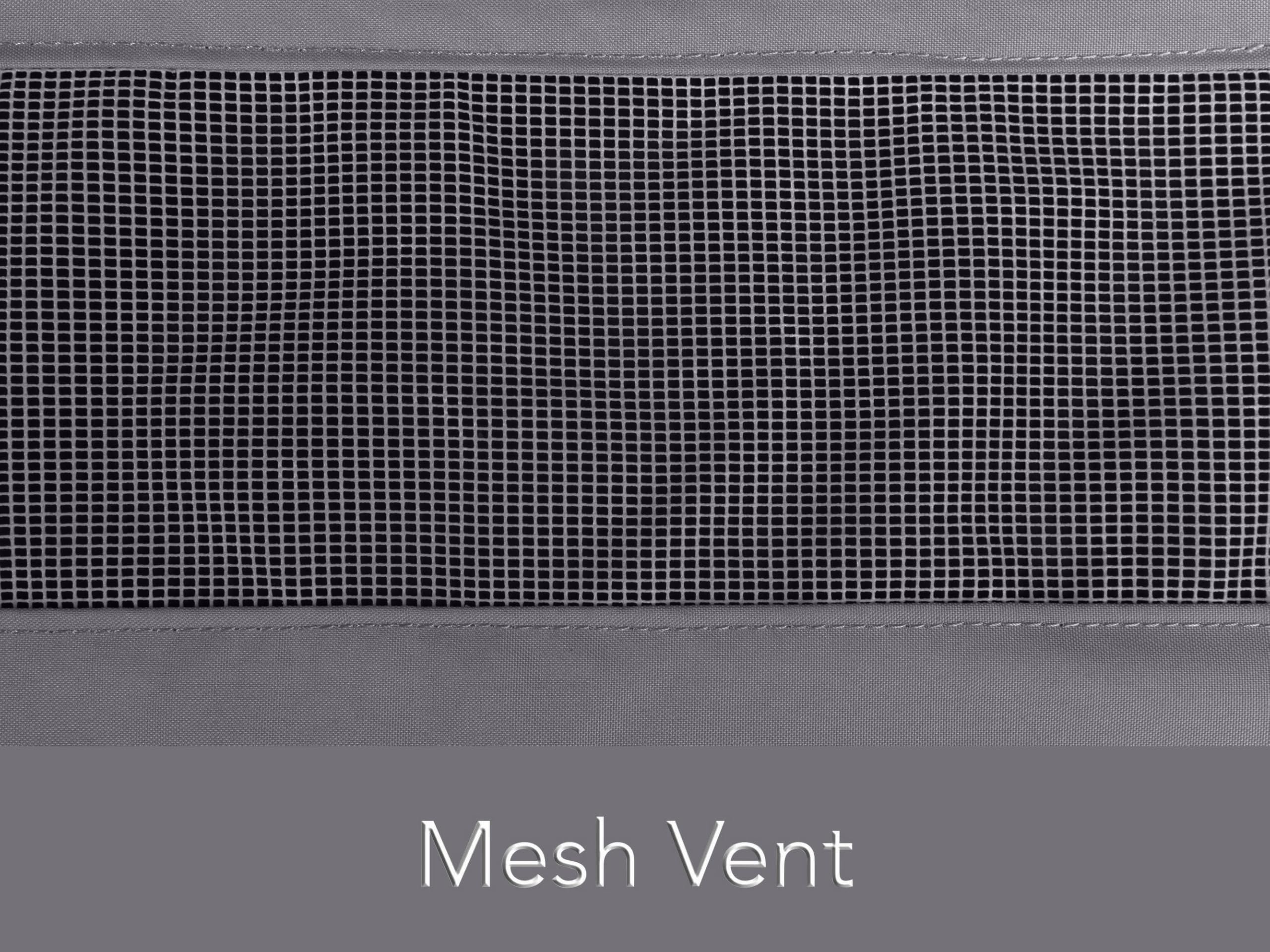 Waterproof Square Dining Table Cover 42x42 Inches - Breathable Mesh Ventilation, UV Resistant Polyester Fabric for Outdoor Patio, Picnic, BBQ - Charcoal Gray