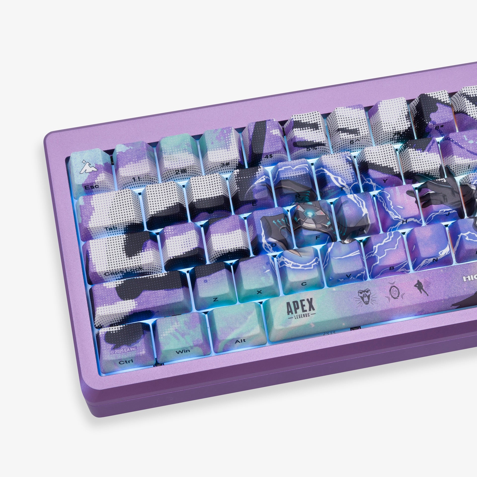 Higround Summit 65 Mechanical Gaming Keyboard - Apex Legends Wraith Edition | RGB Backlit, Wired USB | Perfect for FPS Gaming & Esports Tournaments