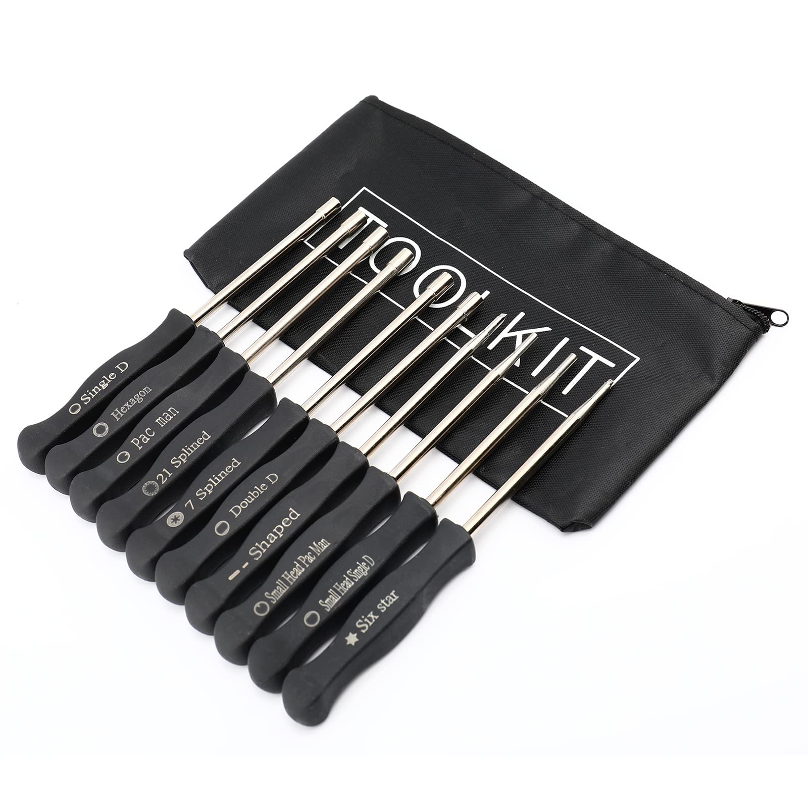 10-Piece Carburetor Adjustment Tool Kit for 2-Cycle Engines - Carb Tune Up Tool for Lawn Mowers, String Trimmers & Small Engines - Essential for DIY Maintenance and Engine Performance Optimization