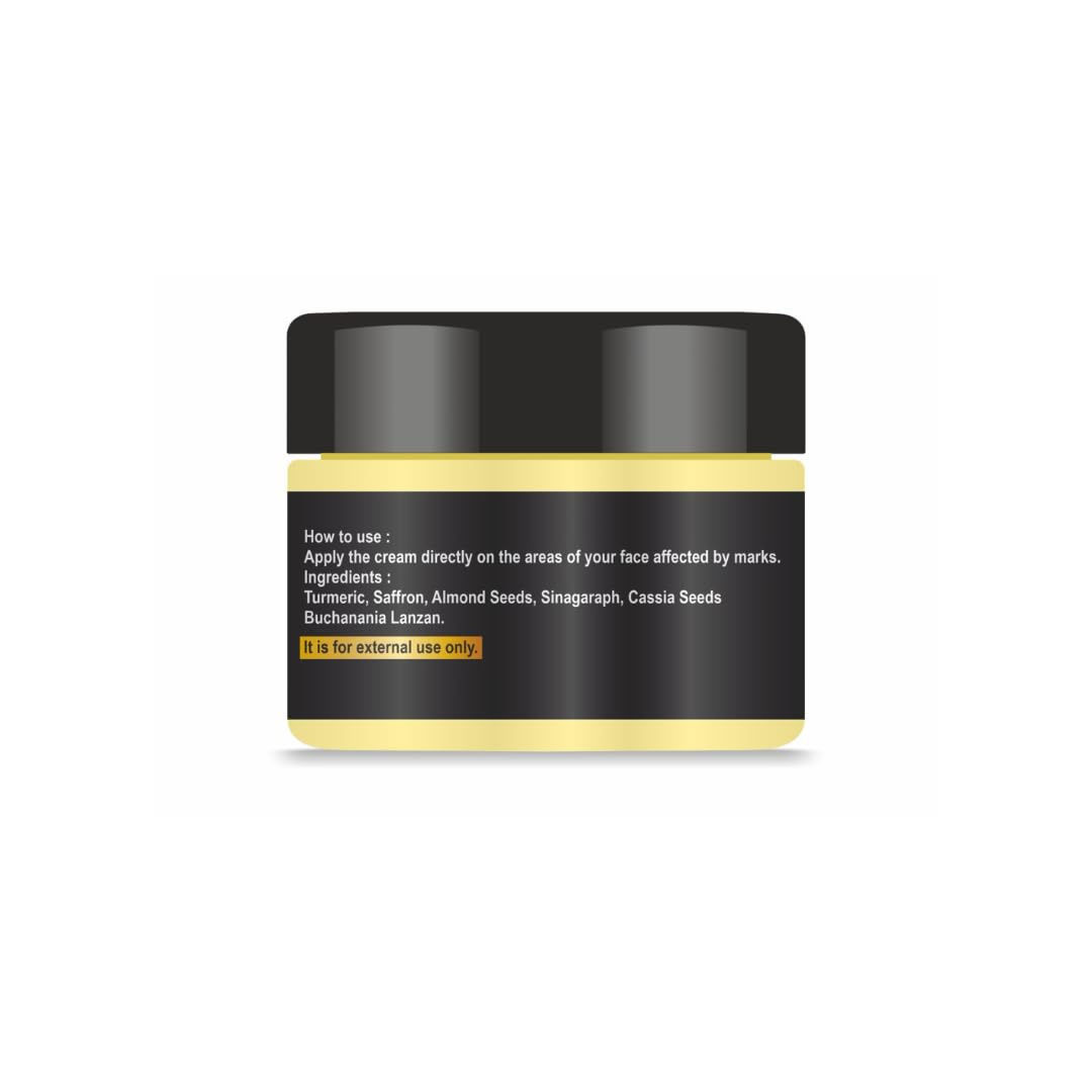 Homeoveda Natural Face Marks Clear Cream - Reduces Acne, Pimples, Blemishes, Pigmentation & Stretch Marks | 15gm | Organic Skincare Solution for Clear, Healthy Skin | Perfect for Daily Use & Post-Acne Care
