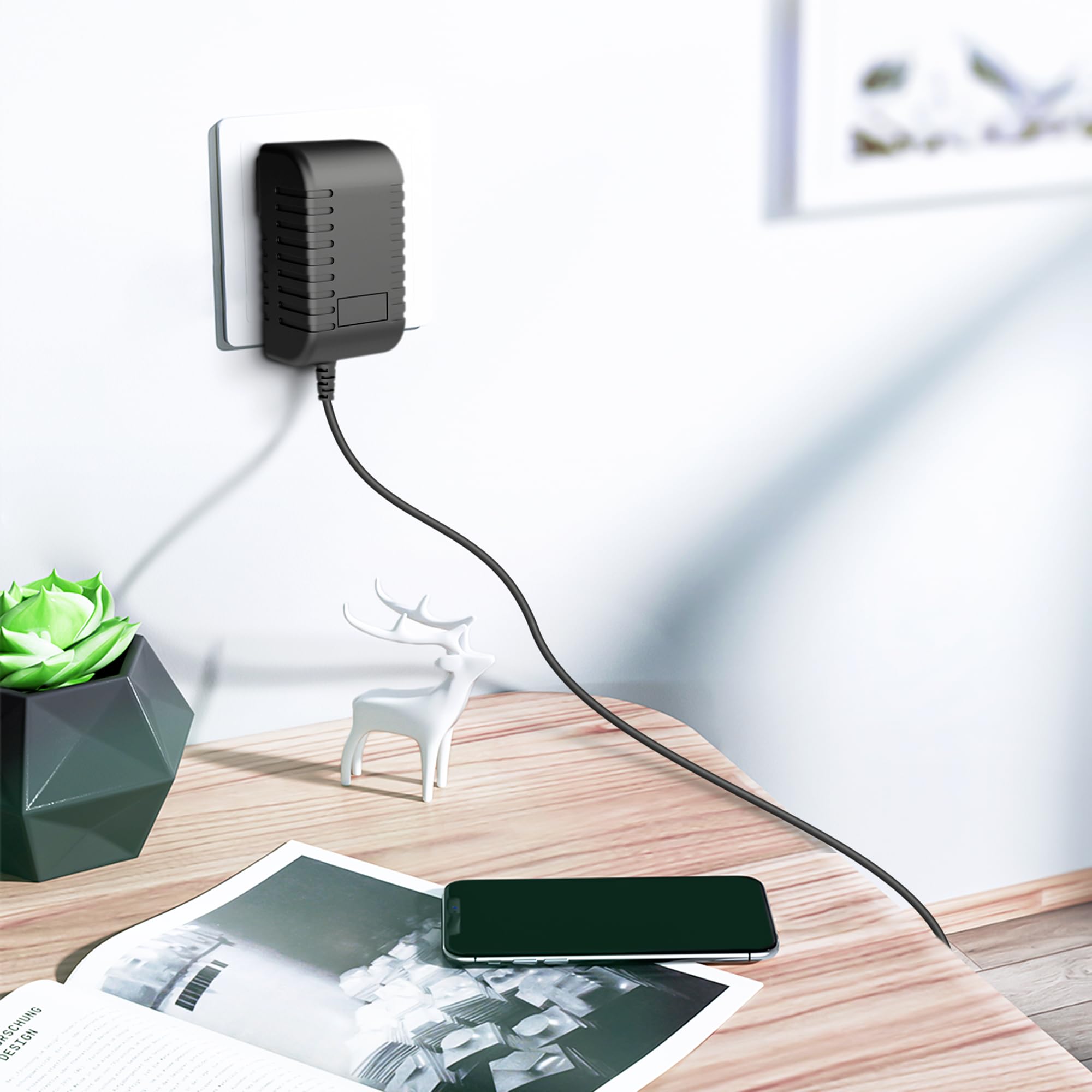 Ooma Telo AC Power Adapter - Replacement Charger for Ooma Telo VoIP Home Phone System (Perfect for Home Office & Remote Work Setup)