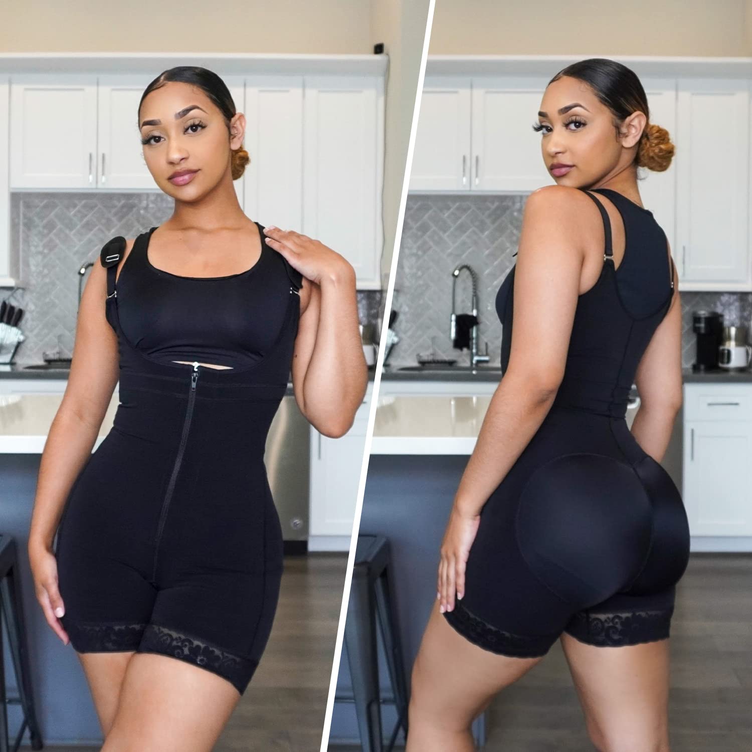 YIANNA Fajas Colombianas Shapewear for Women - Postpartum Tummy Control Body Shaper, Butt Lifter Bodysuit - Perfect for Post-Surgery Recovery, Everyday Wear & Special Occasions