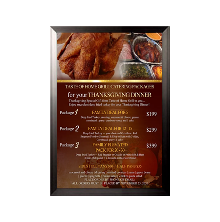 15x22 Poster Frame - SwingFrame Carbon Steel Display for Posters, Photos & Artwork - Perfect for Home, Office, Gallery & Classroom Decor