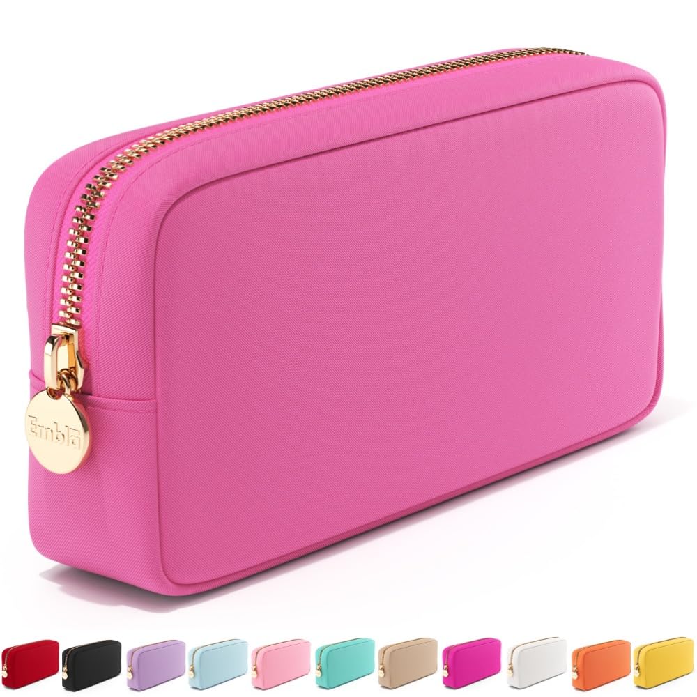 EMBLA Waterproof Makeup Bag for Women - Travel Toiletry Organizer with Zipper Pouch, Small/Large Cosmetic Storage Case - Perfect for Travel, Gym, Beach & Daily Use (Grape Purple)