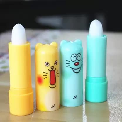 Cartoon-Shaped Lip Balm for Dry Lips - Moisturizing & Nourishing Lip Care - Perfect for School, Work, and Outdoor Activities