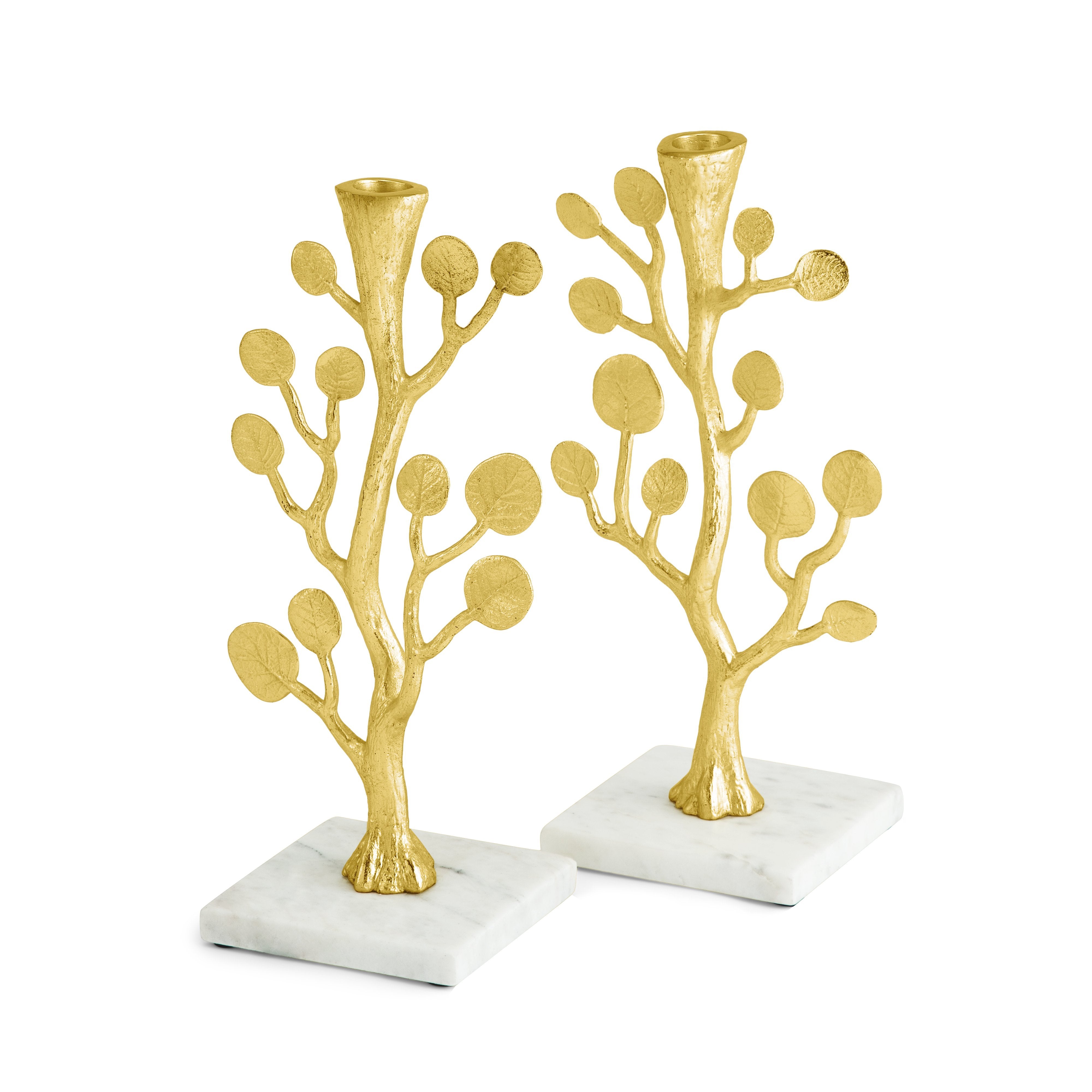 Elegant Botanical Leaf Candle Holders - Natural Home Decor for Wedding Centerpieces & Romantic Dinner Ambiance