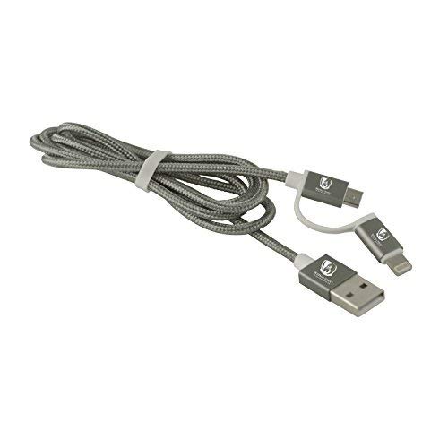 Buffalo State University SUNY Approved 2-in-1 Charging Cable - MFI Certified Lightning & USB-C Fast Charger for iPhone & Android - Perfect for Travel, Office & Home Use