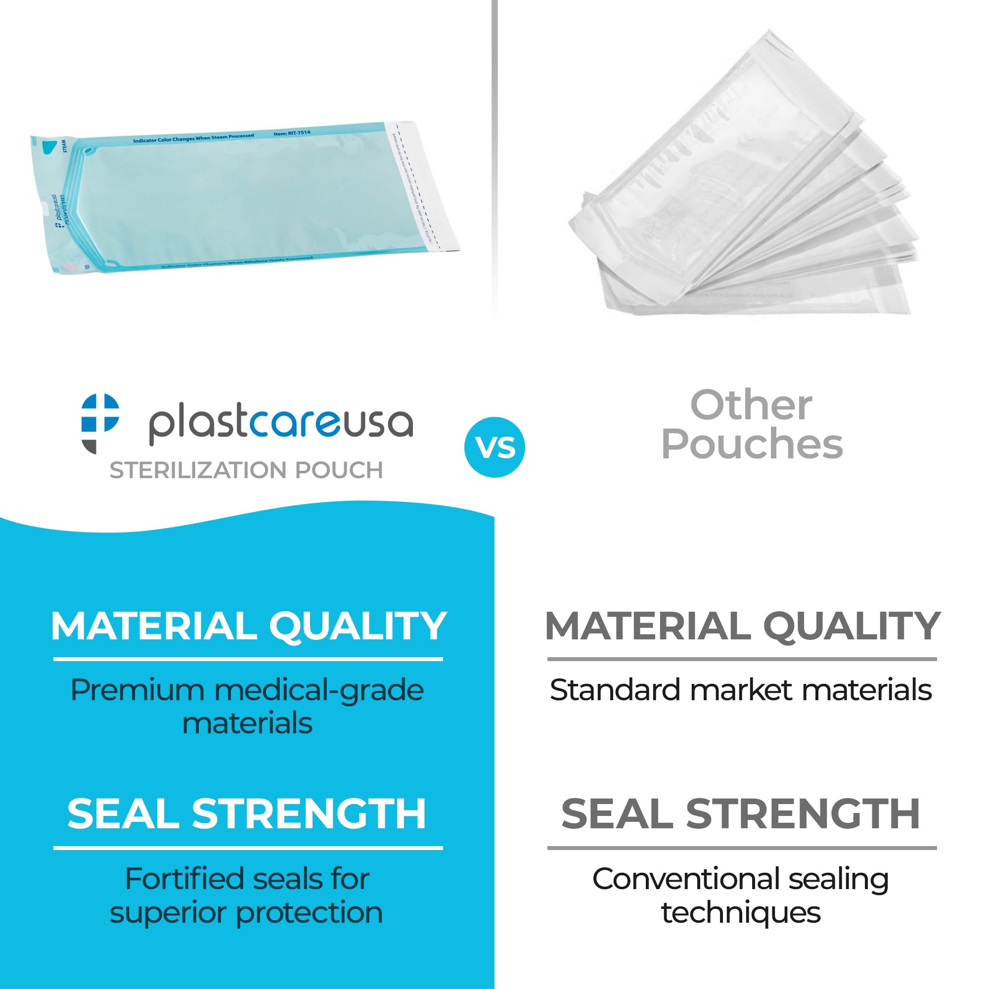 200 Self Sterilization Pouches 7.5