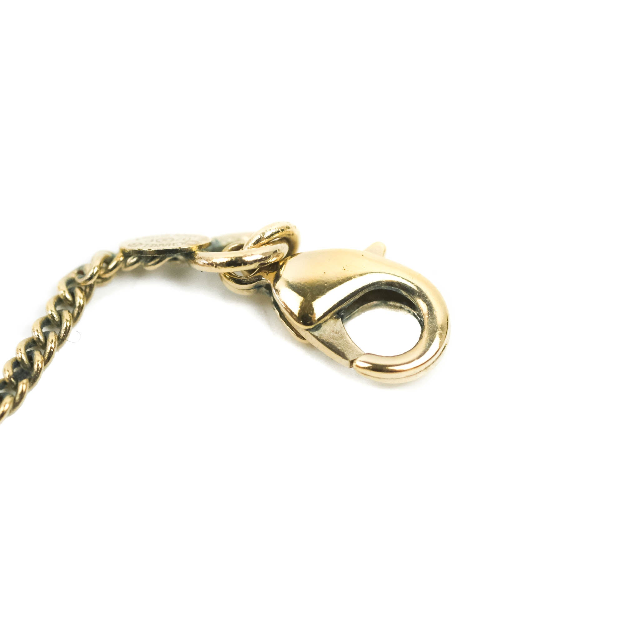 Chanel CC Black Enamel Flap Bag Charm Pendant Necklace in Gold Tone - Elegant Jewelry Gift for Women, Perfect for Parties, Date Nights & Special Occasions