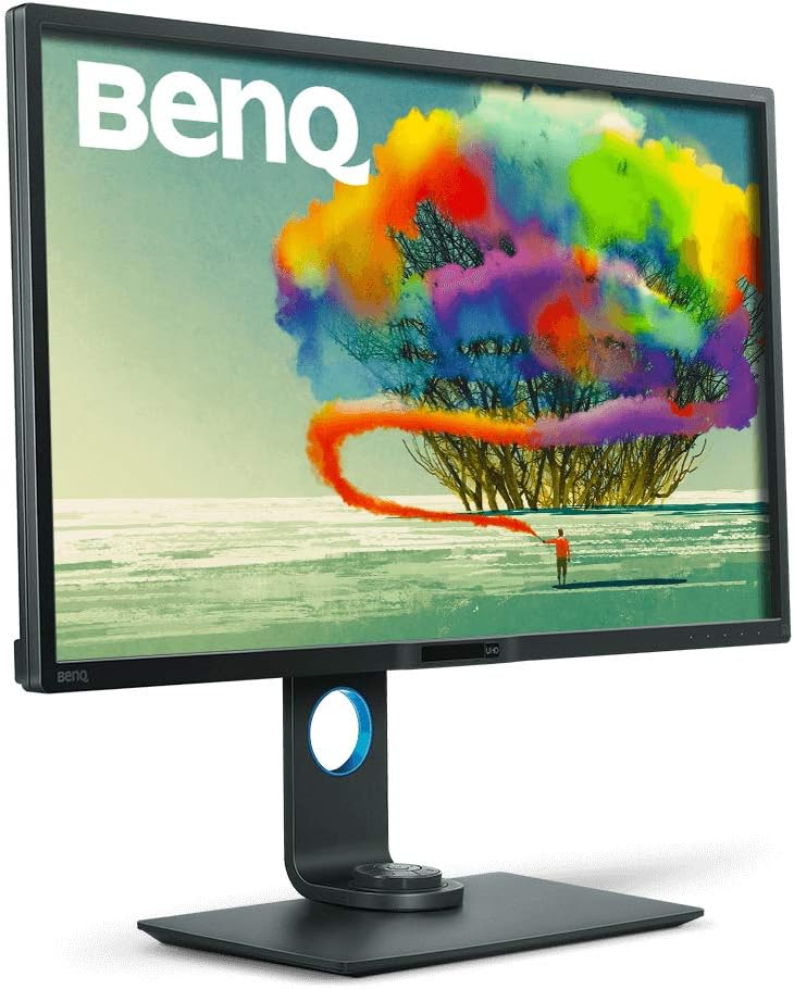 BenQ PD3200U 32-inch 4K UHD IPS Monitor for Graphic Design | 100% sRGB & Rec.709 | ΔE≤3 | Pantone Validated | USB Hub & Speakers | Perfect for Photo Editing, Video Production & CAD Work